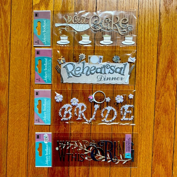 Multiple Packages - Wedding Scrapbooking Kits & Stickers (See Photo) - Picture 4 of 7